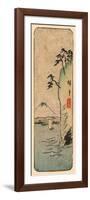 Honmoku Kara No Fuji [O Nozomu]-Utagawa Hiroshige-Framed Premium Giclee Print