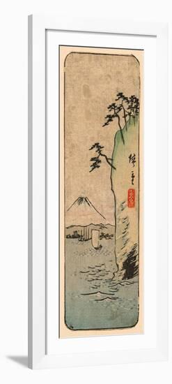 Honmoku Kara No Fuji [O Nozomu]-Utagawa Hiroshige-Framed Giclee Print