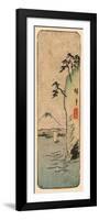 Honmoku Kara No Fuji [O Nozomu]-Utagawa Hiroshige-Framed Giclee Print