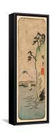 Honmoku Kara No Fuji [O Nozomu]-Utagawa Hiroshige-Framed Stretched Canvas