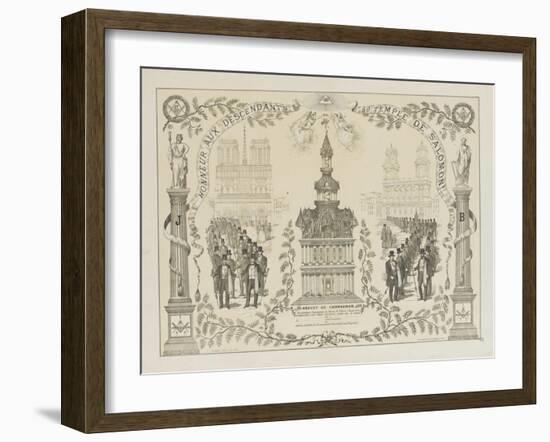 Honneur aux descendants du Temple de Salomon-null-Framed Giclee Print