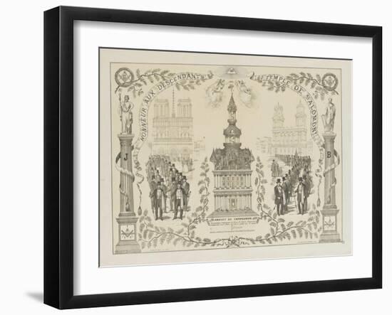 Honneur aux descendants du Temple de Salomon-null-Framed Giclee Print