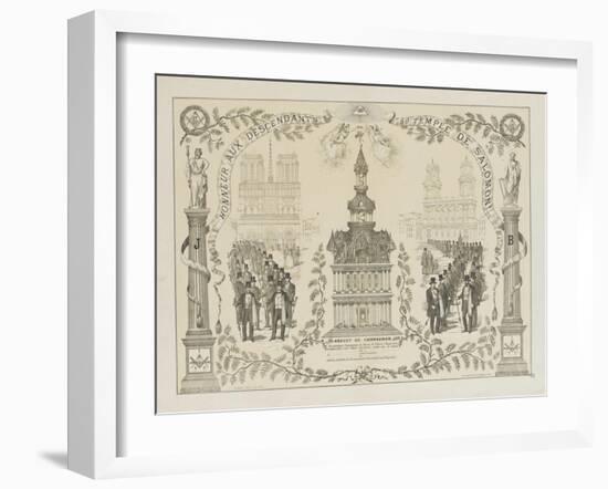 Honneur aux descendants du Temple de Salomon-null-Framed Giclee Print