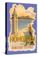 Honolulu and the Hawaiian Islands, Poster-null-Stretched Canvas