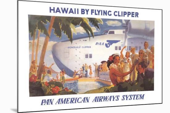 Honolulu Clipper-null-Mounted Art Print