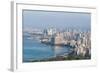 Honolulu from Atop Diamond Head State Monument (Leahi Crater)-Michael DeFreitas-Framed Photographic Print