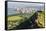 Honolulu from Atop Diamond Head State Monument (Leahi Crater)-Michael DeFreitas-Framed Stretched Canvas