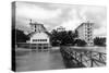 Honolulu, Hawaii Moana Hotel on Waikiki Beach Photograph - Honolulu, HI-Lantern Press-Stretched Canvas