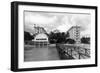 Honolulu, Hawaii Moana Hotel on Waikiki Beach Photograph - Honolulu, HI-Lantern Press-Framed Art Print