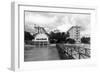 Honolulu, Hawaii Moana Hotel on Waikiki Beach Photograph - Honolulu, HI-Lantern Press-Framed Art Print