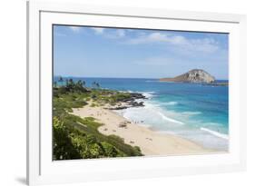 Honolulu, Hawaii, Oahu. Cove at Makapu'u Lookout.-Bill Bachmann-Framed Premium Photographic Print