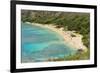 Honolulu, Hawaii, Oahu. Reef at Hanauma Bay coral from above snorkelers beach-Bill Bachmann-Framed Photographic Print