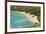 Honolulu, Hawaii, Oahu. Reef at Hanauma Bay coral from above snorkelers beach-Bill Bachmann-Framed Premium Photographic Print