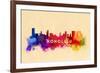 Honolulu, Hawaii - Skyline Abstract-Lantern Press-Framed Premium Giclee Print