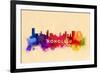 Honolulu, Hawaii - Skyline Abstract-Lantern Press-Framed Premium Giclee Print