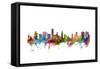 Honolulu Hawaii Skyline-Michael Tompsett-Framed Stretched Canvas