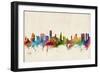 Honolulu Hawaii Skyline-Michael Tompsett-Framed Art Print