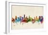 Honolulu Hawaii Skyline-Michael Tompsett-Framed Art Print