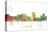 Honolulu Hawaii Skyline-Marlene Watson-Stretched Canvas