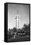 Honolulu, Hawaii - The Aloha Tower Photograph-Lantern Press-Framed Stretched Canvas