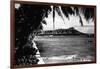 Honolulu, Hawaii - View of Diamond Head Photograph-Lantern Press-Framed Art Print