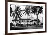 Honolulu, Hawaii View of Federal Bldg and Post Office Photograph - Honolulu, HI-Lantern Press-Framed Premium Giclee Print