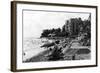 Honolulu, Hawaii View of Waikiki Beach and Swimmers Photograph - Honolulu, HI-Lantern Press-Framed Art Print