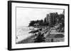 Honolulu, Hawaii View of Waikiki Beach and Swimmers Photograph - Honolulu, HI-Lantern Press-Framed Art Print