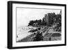 Honolulu, Hawaii View of Waikiki Beach and Swimmers Photograph - Honolulu, HI-Lantern Press-Framed Art Print