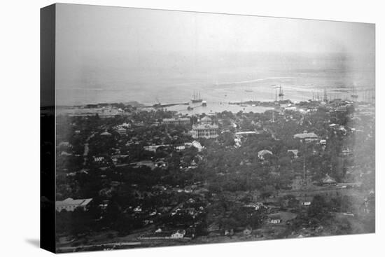 Honolulu Port, Hawaii, 1885-null-Stretched Canvas