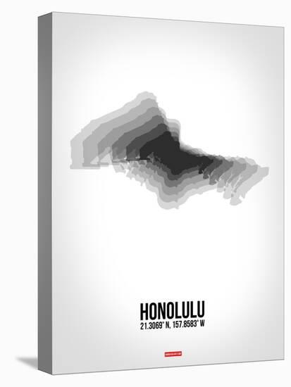Honolulu Radiant Map 6-NaxArt-Stretched Canvas