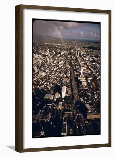 Honolulu Rainbow-null-Framed Photographic Print