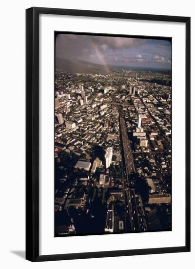 Honolulu Rainbow-null-Framed Photographic Print