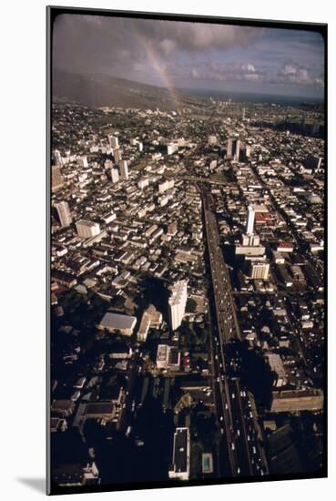 Honolulu Rainbow-null-Mounted Photographic Print