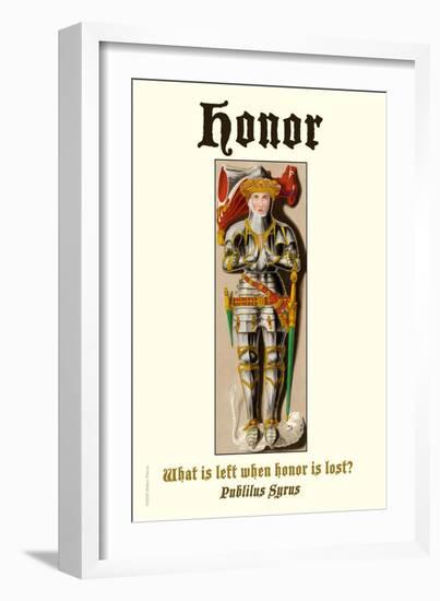 Honor-null-Framed Art Print