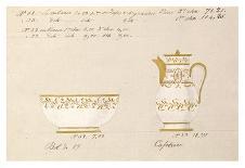 Quatre tasses, modèles: 9,10,11 et 12, ca. 1800-1820-Honore-Art Print