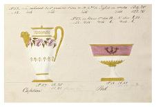 Quatre tasses, modèles: 9,10,11 et 12, ca. 1800-1820-Honore-Art Print