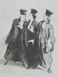 A Discussion in the Studio, 1852-55-Honore Daumier-Giclee Print