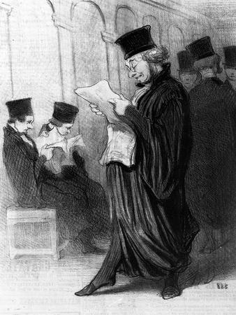 Les Gens De Justice, Cartoon from 'Le Charivari', 26 March, 1846 (Litho)
