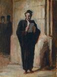 The Side-Show-Honoré Daumier-Giclee Print