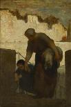 Family on the Barricades-Honoré Daumier-Giclee Print