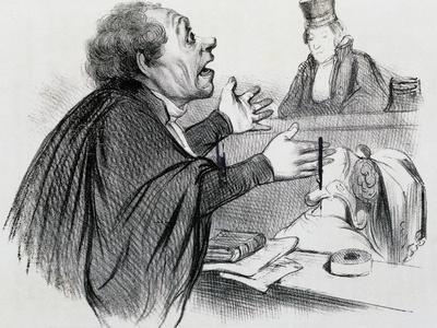 The Lawyer, Caricature