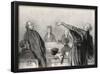 Honoré Daumier (The opposing lawyers) Art Poster Print-null-Framed Poster