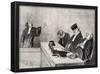 Honoré Daumier (The plea: ".. because the judiciary always keep your eyes open ..") Art Poster Prin-null-Framed Poster