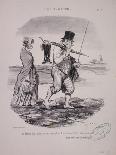 Series Actualites, the Comet, Parisiens Incredules, Plate 394, Le Charivari, 1st May 1857-Honore Daumier-Giclee Print