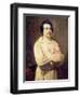 Honore De Balzac (1799-1850) in His Monk's Habit, 1829-Louis Boulanger-Framed Giclee Print