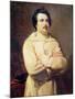 Honore De Balzac (1799-1850) in His Monk's Habit, 1829-Louis Boulanger-Mounted Giclee Print