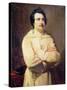 Honore De Balzac (1799-1850) in His Monk's Habit, 1829-Louis Boulanger-Stretched Canvas