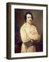 Honore De Balzac (1799-1850) in His Monk's Habit, 1829-Louis Boulanger-Framed Giclee Print