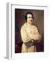 Honore De Balzac (1799-1850) in His Monk's Habit, 1829-Louis Boulanger-Framed Giclee Print